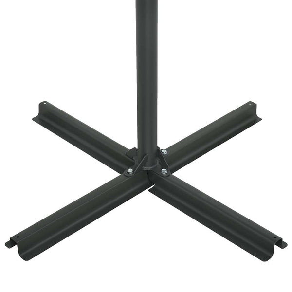 Schwarzer Sonnenschirm Aluminiumstange Gergeta 460x270cm