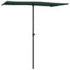 Grüner Sonnenschirm Aluminiumstange Candidia 180x110cm