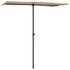 Grau-beiger Sonnenschirm Aluminiumstange Candidia 180x110cm
