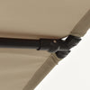 Grau-beiger Sonnenschirm Aluminiumstange Candidia 180x110cm