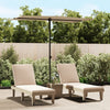 Grau-beiger Sonnenschirm Aluminiumstange Candidia 180x110cm