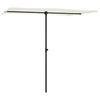 Sandweißer Sonnenschirm mit Aluminiumstange Candidia 2x1,5 m