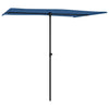 Himmelblauer Sonnenschirm Aluminiumstange Candidia 2x1,5 m