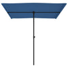 Himmelblauer Sonnenschirm Aluminiumstange Candidia 2x1,5 m