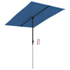 Himmelblauer Sonnenschirm Aluminiumstange Candidia 2x1,5 m