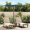 Himmelblauer Sonnenschirm Aluminiumstange Candidia 2x1,5 m
