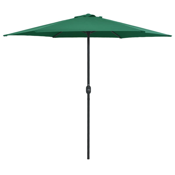 Grüner Sonnenschirm Aluminiumstange Sioldea 270x246cm
