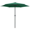 Grüner Sonnenschirm Aluminiumstange Sioldea 270x246cm