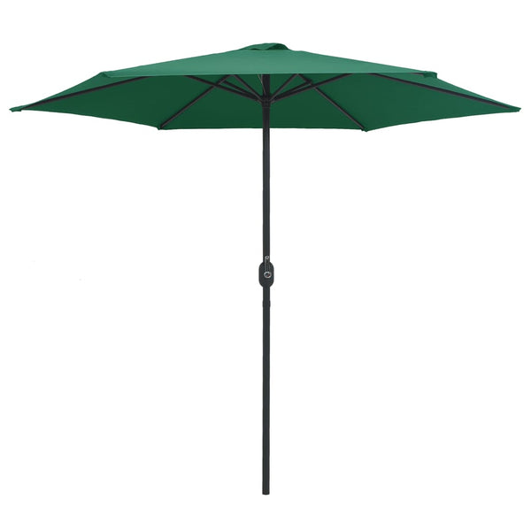 Grüner Sonnenschirm Aluminiumstange Sioldea 270x246cm