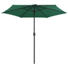 Grüner Sonnenschirm Aluminiumstange Sioldea 270x246cm