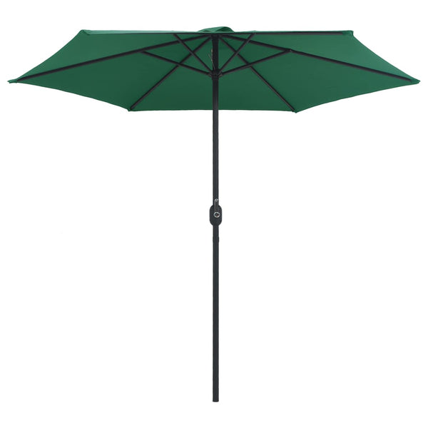 Grüner Sonnenschirm Aluminiumstange Sioldea 270x246cm
