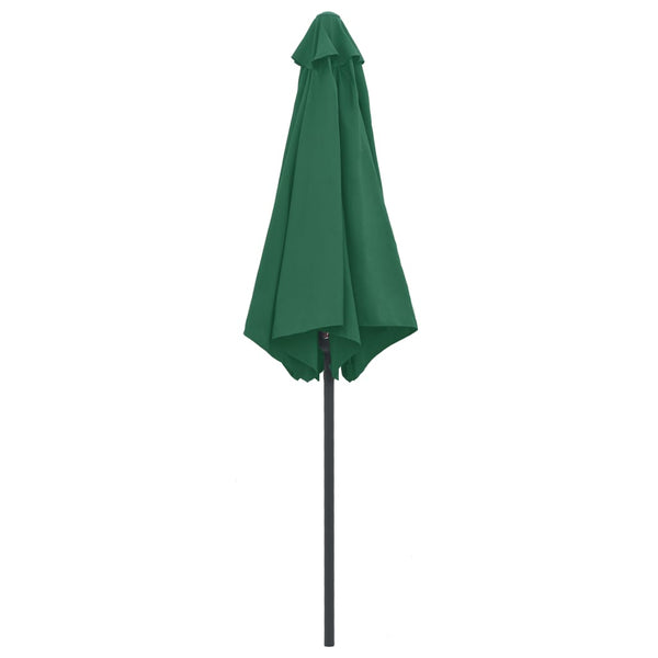 Grüner Sonnenschirm Aluminiumstange Sioldea 270x246cm