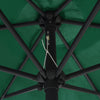 Grüner Sonnenschirm Aluminiumstange Sioldea 270x246cm