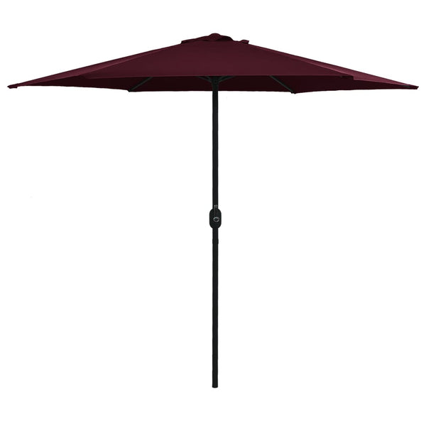 Weinroter Sonnenschirm Aluminiumstange Sioldea 270x246cm