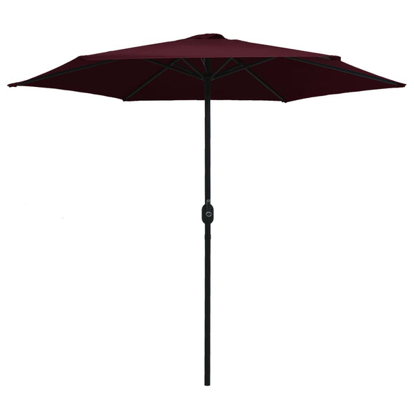 Weinroter Sonnenschirm Aluminiumstange Sioldea 270x246cm