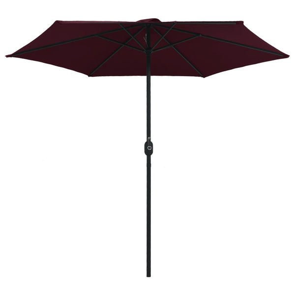 Weinroter Sonnenschirm Aluminiumstange Sioldea 270x246cm