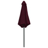 Weinroter Sonnenschirm Aluminiumstange Sioldea 270x246cm
