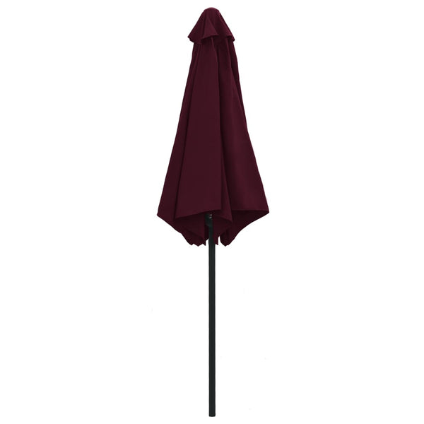 Weinroter Sonnenschirm Aluminiumstange Sioldea 270x246cm