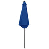 Himmelblauer Sonnenschirm mit LED-Beleuchtung und Aluminiummast Ursachi 270cm