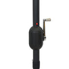 Grau-brauner Outdoor-Sonnenschirm mit LED-Beleuchtung, Aluminiumstange Birdie 300cm