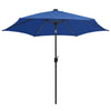 Himmelblauer Outdoor-Sonnenschirm LED-Beleuchtung Aluminiumstange Birdie 300cm