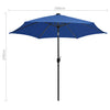 Himmelblauer Outdoor-Sonnenschirm LED-Beleuchtung Aluminiumstange Birdie 300cm