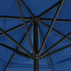 Himmelblauer Sonnenschirm Aluminiumstange Goldi 500cm