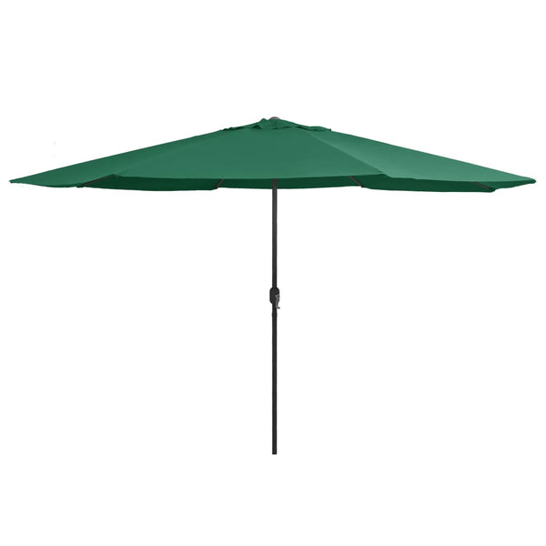 Grüner Sonnenschirm Metallgestell Ignatiu 390cm