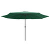 Grüner Sonnenschirm Metallgestell Ignatiu 390cm