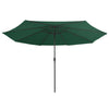 Grüner Sonnenschirm Metallgestell Ignatiu 390cm