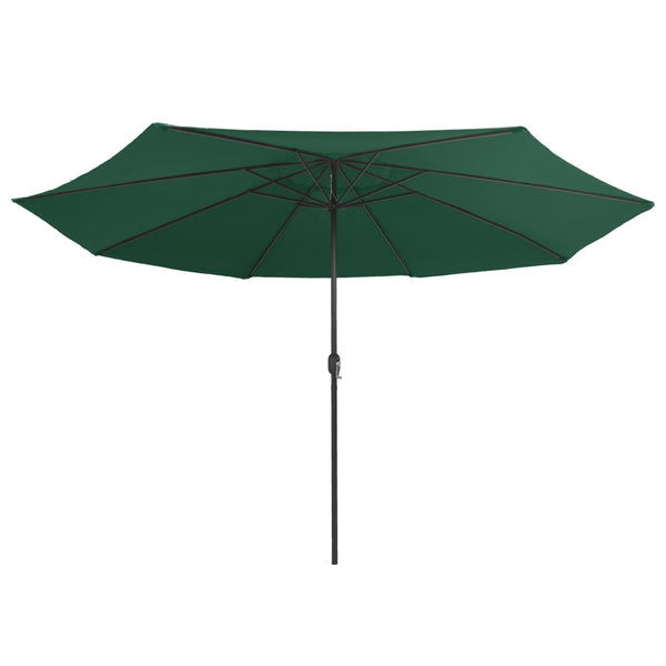 Grüner Sonnenschirm Metallgestell Ignatiu 390cm