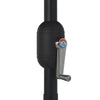 Graubrauner Sonnenschirm mit Metallgestell Ignatiu 390cm