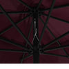 Weinroter Sonnenschirm mit Metallgestell Ignatiu 390cm