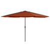 Terrakotta Sonnenschirm Metallgestell Ignatiu 390cm