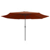 Terrakotta Sonnenschirm Metallgestell Ignatiu 390cm