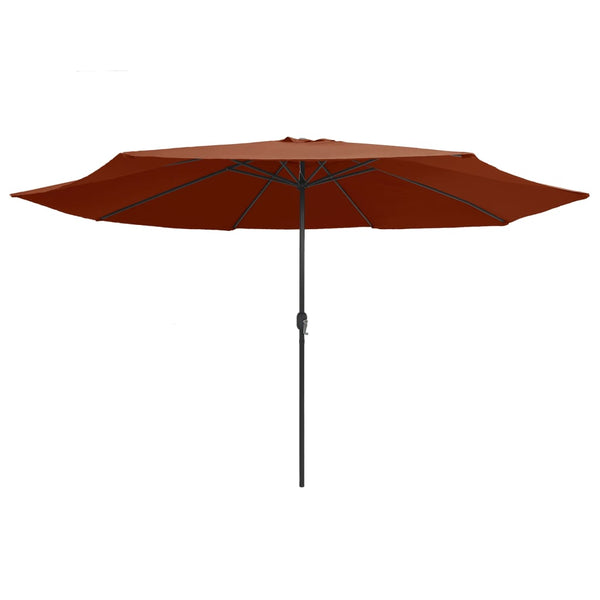 Terrakotta Sonnenschirm Metallgestell Ignatiu 390cm