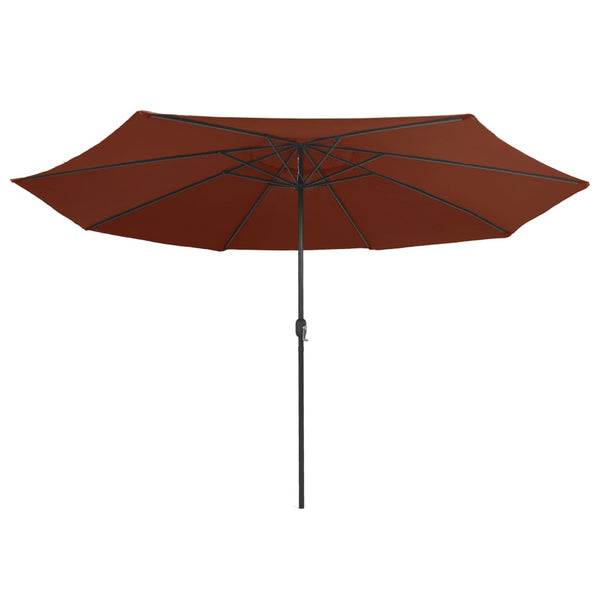 Terrakotta Sonnenschirm Metallgestell Ignatiu 390cm
