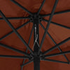 Terrakotta Sonnenschirm Metallgestell Ignatiu 390cm
