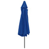 Himmelblauer Sonnenschirm mit Metallgestell Ignatiu 390cm