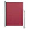 Rote einziehbare Terrassenseitenmarkise Bato 100x300cm