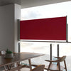 Rote einziehbare Terrassenseitenmarkise Bato 100x300cm