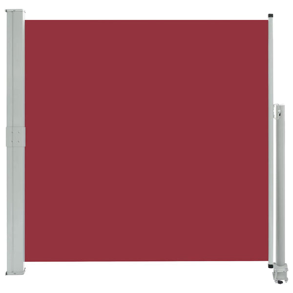 Rote einziehbare Seitenmarkise Bato 160x300cm