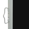 Schwarze einziehbare Terrassenseitenmarkise Bato 60x300cm