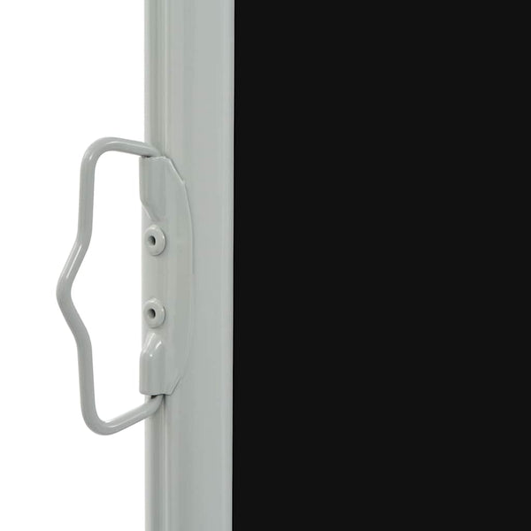 Schwarze einziehbare Terrassenseitenmarkise Bato 60x300cm