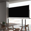 Schwarze einziehbare Terrassenseitenmarkise Bato 60x300cm