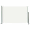 Cremefarbene ausziehbare Seitenmarkise Bato für die Terrasse, 60x300cm