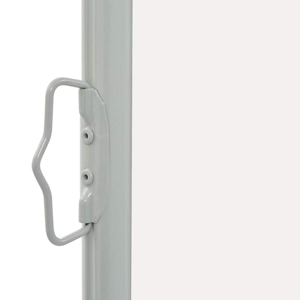 Cremefarbene ausziehbare Seitenmarkise Bato für die Terrasse, 60x300cm