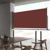 Braune einziehbare Terrassen-Seitenmarkise Bato 60x300cm