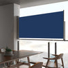 Blaues, einziehbares Terrassenseitenmarkise Bato 60x300cm