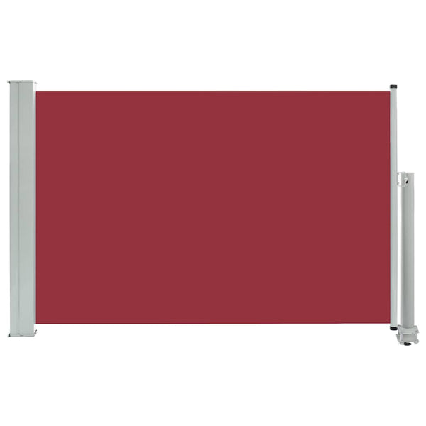 Rote ausziehbare Terrassenseitenmarkise Bato 60x300cm